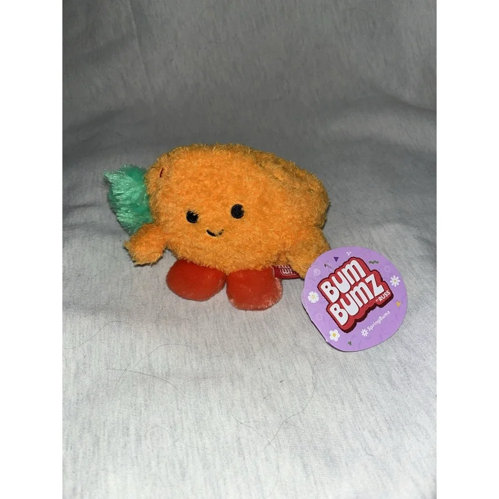 Bum Bumz NWT Carson Carrot Plush,‎ 6 Inch, springbumz